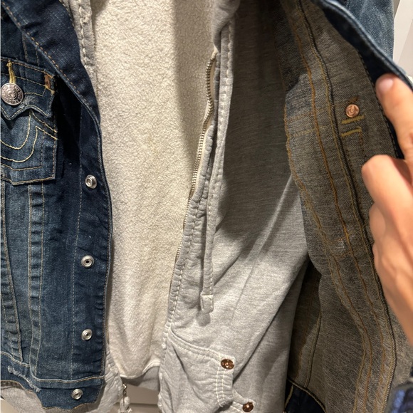 True Religion Jimmy Hooded Denim Jacket - Picture 5 of 9